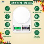 Btag Digital Kitchen Food Weighing Scale For Healthy Living, Home Baking, Cooking, Fitness & Balanced Diet. | Weighing Scale With Digital Display SF 400 10Kg x 1gms (SF_400_WHT) - Image 3
