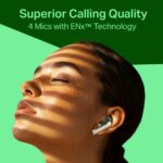 boAt Airdopes 219, 4Mics ENx Tech, 40 Hrs Battery, Best in Segment for Calling, Free Music Streaming,13mm Drivers, Bluetooth Earbuds, TWS Ear Buds Wireless Earphones with mic (Forest Sage) - Image 4