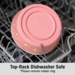 Loving Pets Bella Dog Bowls- Stainless Steel Dog & Cat Bowls - Spill Proof Dog Food Bowl, Cat Bowl, Puppy Essentials & Pet Supplies Great for Home & Travel (Large 35-65 lbs, Coastal Pink) - Image 4