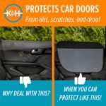 K&H Pet Products Car Door Protector for Dogs, 2 Pack Waterproof Interior Pet Car Door Protector from Dog Scratching, Stay Put Cover Design, Fits Most Vehicles, Washable - 27 x 19in Gray - Image 5