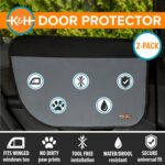 K&H Pet Products Car Door Protector for Dogs, 2 Pack Waterproof Interior Pet Car Door Protector from Dog Scratching, Stay Put Cover Design, Fits Most Vehicles, Washable - 27 x 19in Gray - Image 7