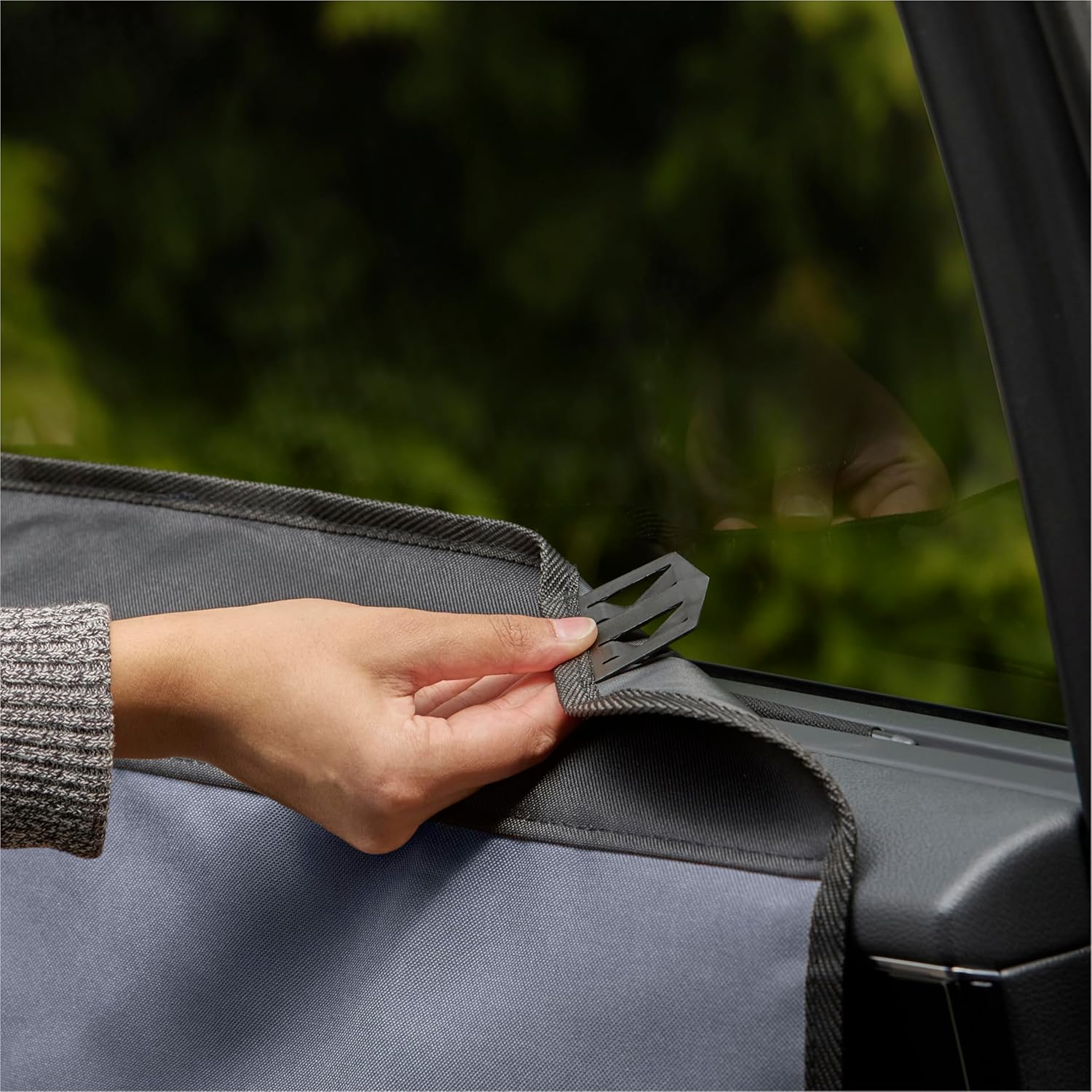 K&H Pet Products Car Door Protector for Dogs, 2 Pack Waterproof Interior Pet Car Door Protector from Dog Scratching, Stay Put Cover Design, Fits Most Vehicles, Washable - 27 x 19in Gray - Image 8