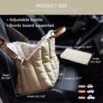 ClevaHome Small Dog Car Seat & Travel Carrier & Pet Bed, Soft Fleece Interior for Dogs up to 10lbs, Stylish Pet Travel Tote for Indoor and Outdoor Use - Image 3