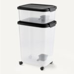 Amazon Basics Pet Food Storage Container Set, 30lbs and 10lbs with Scoop, for Dogs and Cats - Image 5