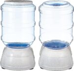 Amazon Basics Automatic Pet Water Dispenser and Gravity Food Feeder Set for Cat and Dog, Easy to Clean, 6-Pound Food Capacity, 1-Gallon, Small, Gray, Pack of 2 - Image 6