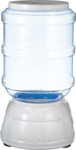 Amazon Basics Gravity Pet Food Feeder for Dogs and Cats, Easy to Clean, Easy to Fill, Removable Lid, 6-Pound Capacity, Small, Gray - Image 6