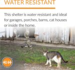 K&H Pet Products Outdoor Cat Dining Room Covered Outdoor Feeding Station Shelter for Feral Cat Food & Water Bowls, Pairs with K&H Thermo-Kitty Cafe (Sold Separately) - 14 X 20 X 16.5in Olive - Image 5