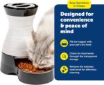 PetSafe Healthy Pet Food Station - Automatic Indoor Gravity Cat & Dog Feeder - Space-Saving Self Feeder - Easy to Clean - Medium - Up to 4 lb Kibble Capacity - Image 6