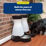 PetSafe Healthy Pet Food Station - Automatic Indoor Gravity Cat & Dog Feeder - Space-Saving Self Feeder - Easy to Clean - Medium - Up to 4 lb Kibble Capacity - Image 8
