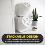 Gamma2 Vittles Vault Stackable Dog Food Storage Container with Sealing Lid, Up to 40 lbs Dry Pet Food Storage Container, USA-Made - [20.5"L x 12"W x 16.75"H] - Image 6