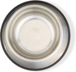 Amazon Basics Stainless Steel Non-Skid Dog Water And Food Bowls, Dishwasher Safe, Rust Resistant, 38oz Capacity, 10 x 2.8 Inches, 2-Pack - Image 4
