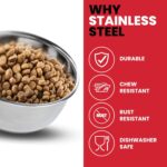 SPOT Stainless Steel Coop Cup with Wire Hooks – Durable, Chew-Resistant Food/Water Bowl for Cages & Crates, Easy Install & Removable, for Cats, Dogs, Birds & Reptiles - 20 Oz (2.5 Cups) - Image 7