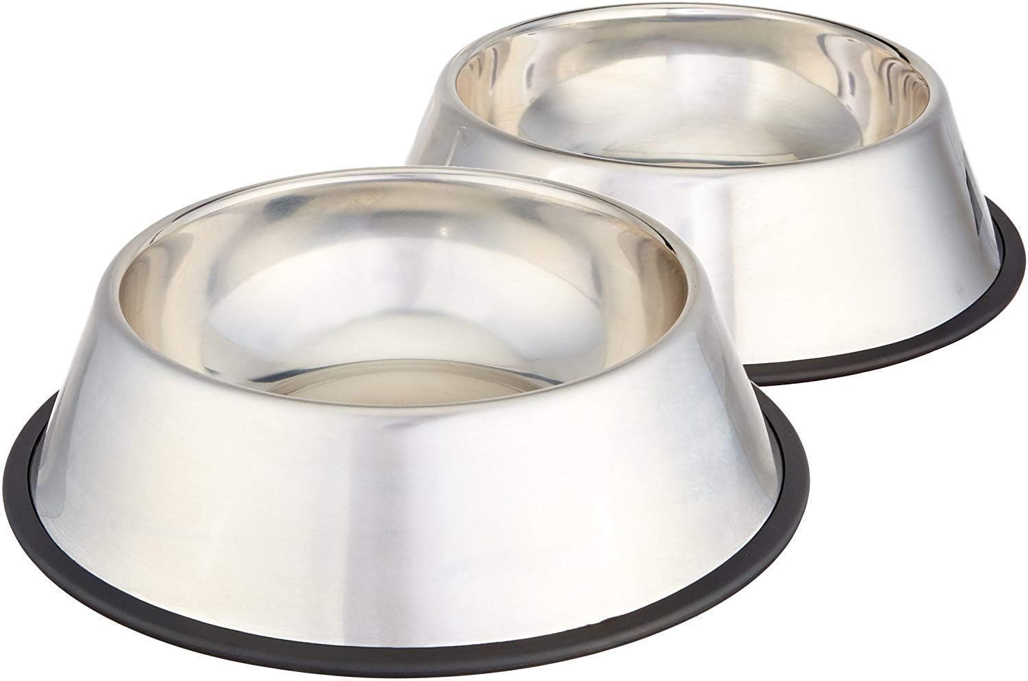 Amazon Basics Stainless Steel Non-Skid Dog Water And Food Bowls, *