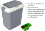 Ashfield & Harkness: Airtight Pet Food Storage Container - 23 Qt, Grey - Holds 20 lbs, Lightweight Bin & Measuring Scooper, Dogs-Cats-Animal Supplies - Image 2