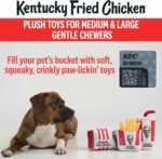 KFC Chicken Box Meal – 3-Piece Dog Toy Set - Chicken Box, French Fries & Soda – Fun Food-Themed Crinkle & Squeaky Interactive Plush Toys for Medium Dogs & Gentle Chewers - Image 2