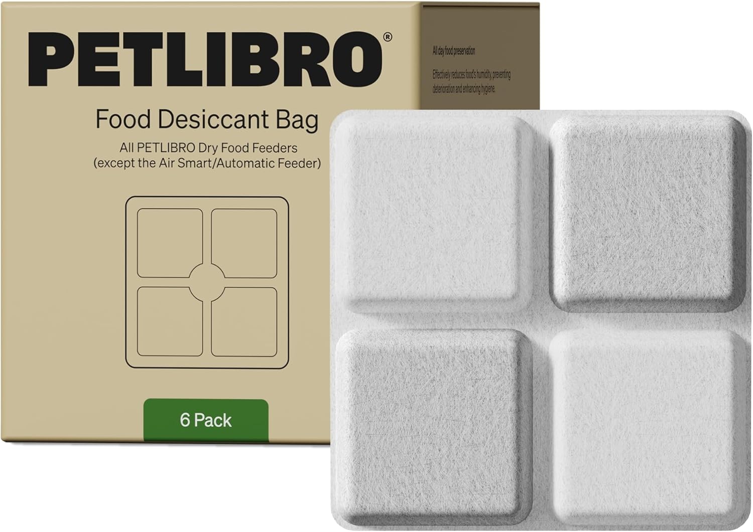 PETLIBRO Pet Food Desiccant Bag, 6 Packs Desiccant Bags for *