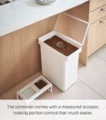 YAMAZAKI Home Tower Airtight Pet Food Storage Container - Cat And Dog Food Holder Bin With Transparent Lid And Handle - Extra Large - Polypropylene - 6.6 Gallons, 25 Liters - Image 2