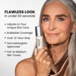Prime Prometics Color Changing Foundation for Mature Women – Instantly Adapts to Your Skin Tone – Buildable Light-to-Medium Coverage – 12-Hour Wear – Natural Dewy Finish – Hypoallergenic - Image 4