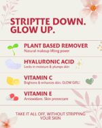 Fresh One Makeup Remover Wipes - Facial Cleansing | Deeply Hydrating | Brightening, Radiance-Boosting | Gently Removes Waterproof Makeup, Oil, & Eye Mascara | Face wipes for women | STRIPTTE (30 CT) - Image 4