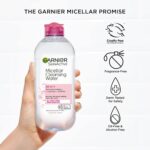 Garnier Micellar Cleansing Water, All-in-1 Makeup Remover and Facial Cleanser, For All Skin Types, 3.4 Fl Oz (100mL), 1 Count (Packaging May Vary) - Image 7