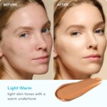 pūrlisse Perfect Glow BB Cream with SPF 30 - Matte Meets Dewy Finish - Enriched with Goji & Hawthorn Berry to Help Improve Skin Texture & Radiance - Light Warm (1.4 oz) - Image 4