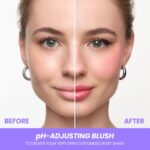 Wonderskin Cream Blush Stick pH-Activated - pHlush Stick Multi-Use, Blush for Cheeks and Lips, Cooling Nourishing Color-Adjusting Makeup - Image 3