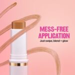 Revlon Glimmer Tinted Moisturizer Stick for Face, Lightweight Foundation, Hydrating Skincare-Infused Makeup, 100, 0.31 oz - Image 6