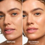 Saie Glowy Super Gel - Hydrating Makeup Primer and Illuminating Glow Serum Enriched with Vitamin C and Squalane Oil - All-Over Liquid Highlighter Makeup for Instant Glass Skin - Roseglow (1 oz) - Image 3