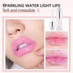 GECOMO Hydrating Lip Glow Oil, Lip Oil Gloss Transparent Toot Tinted Nourishing Long Lasting Repairing Lightening Lip Lines (SAKURA) 0.2 OZ - Image 4