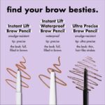 e.l.f. Instant Lift Brow Pencil, Dual-Sided, Precise, Fine Tip, Shapes, Defines, Fills Brows, Contours, Combs, Tames, Taupe, 0.006 Oz - Image 4