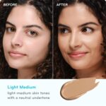 pūrlisse Ageless Glow Serum BB Cream SPF 40 - Glow BB Cream with SPF Enriched with Bakuchiol & Vitamin C to Help Improve Firmness & Reduce Wrinkles for Dewy Skin - Light Medium (1.4 oz) - Image 4