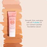 pūrlisse Ageless Glow Serum BB Cream SPF 40 - Glow BB Cream with SPF Enriched with Bakuchiol & Vitamin C to Help Improve Firmness & Reduce Wrinkles for Dewy Skin - Light Medium (1.4 oz) - Image 6