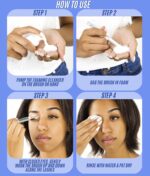 STACY LASH Eyelash Extension Shampoo + Brush / 1.69 fl.oz / 50ml / Eyelid Foaming Cleanser/Wash for Extensions & Natural Lashes/Safe Makeup Remover/Supplies for Professional & Home Use - Image 6