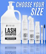 STACY LASH Eyelash Extension Shampoo + Brush / 1.69 fl.oz / 50ml / Eyelid Foaming Cleanser/Wash for Extensions & Natural Lashes/Safe Makeup Remover/Supplies for Professional & Home Use - Image 7