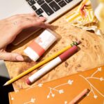 FLOWER BEAUTY By Drew Barrymore Scribble Stick Lip Liner + Eyeliner - Smooth Application + Blendable - 2-in-1 Lip + Eye Liner (Caramel) - Image 4