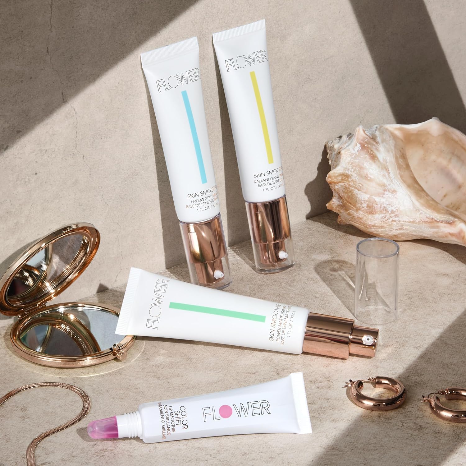 FLOWER BEAUTY By Drew Barrymore Skin Smoothie Hydro Pop Makeup Primer - Hydrating + Cooling - Lightweight feel + Absorbs Quickly - Grips Makeup for Long Lasting wear + Moisturizing - For All Skin Types - Image 3