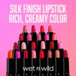 wet n wild Silk Finish Lipstick, Hydrating Rich Buildable Lip Color, Formulated with Vitamins A,E, & Macadamia for Ultimate Hydration, Cruelty-Free & Vegan - Blind Date - Image 7