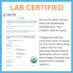 USDA Organic Castor Oil Lash Serum - Premium All Natural Cold Pressed Castor Oil Eyelash Growth Serum with Mascara Tube - Eyelash Treatment and Conditioner - For Thicker and Fuller Lashes - Image 8