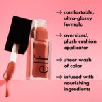 e.l.f. Glow Reviver Lip Oil, Nourishing Tinted Lip Oil For A High-shine Finish, Infused With Jojoba Oil, Vegan & Cruelty-free, Rose Envy - Image 5