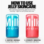 Milk Makeup Calming + Hydrating Jelly Skincare Serum Set – Reduce the Look of Puffiness + Redness, Brighten Skin + Minimize Look of Pores + Lines – Cooling Water + Watermelon Jelly, 0.21 oz each - Image 9