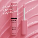 NYX PROFESSIONAL MAKEUP Butter Gloss, Non-Sticky Lip Gloss - Angel Food Cake (True Mauve) - Image 2