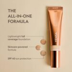 YENSA Skin on Skin BC Foundation Makeup - CC Cream, BB Cream & Full Coverage Foundation-In-One - Buildable, Radiant Finish with SPF 40, Hyaluronic Acid, Peptides & 8 SuperBlacks - Fair Warm (1 oz) - Image 2